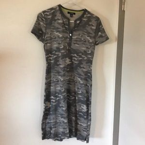 Gray camouflage dress